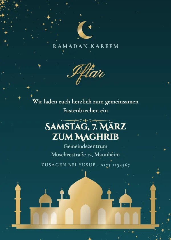 Eid-Einladung Palastnächte