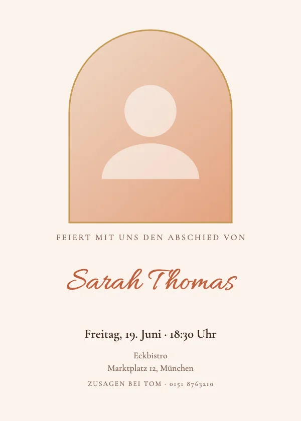 Einladung zum Treffen Bogenfoto