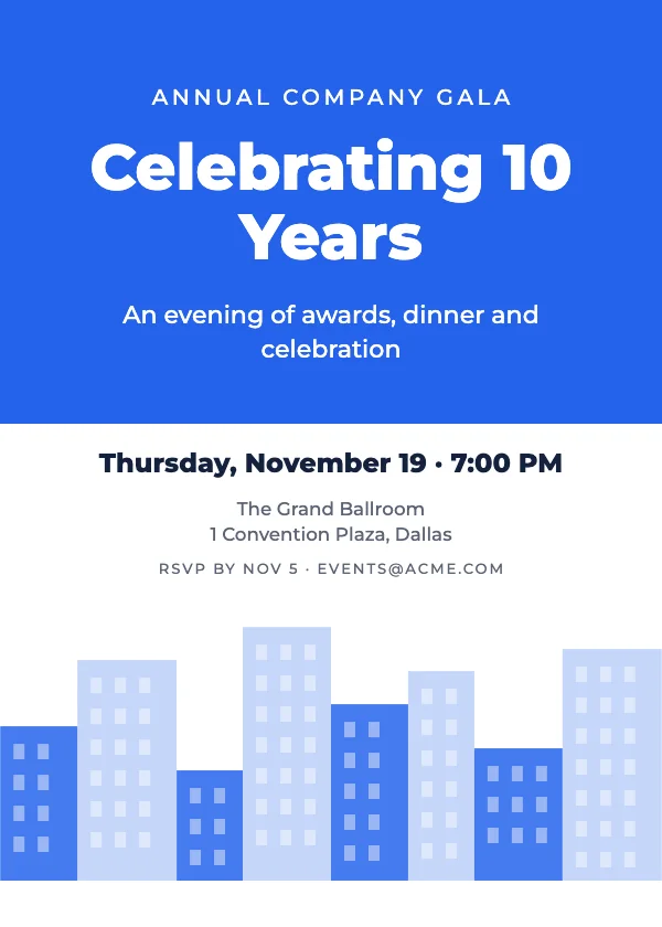 Corporate Event Invitation