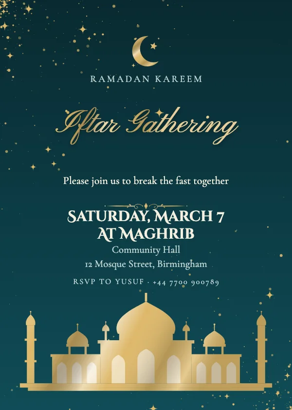 Palace Nights Eid Invitation