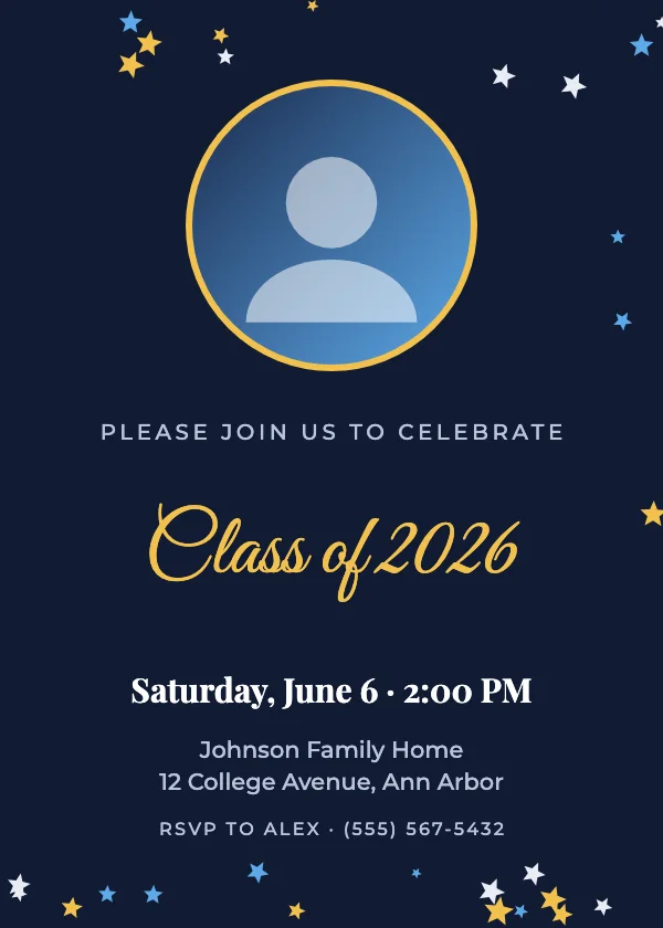 Photo Graduate Graduation Invitation