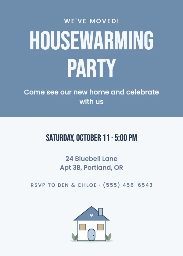 Modern Housewarming Invitation