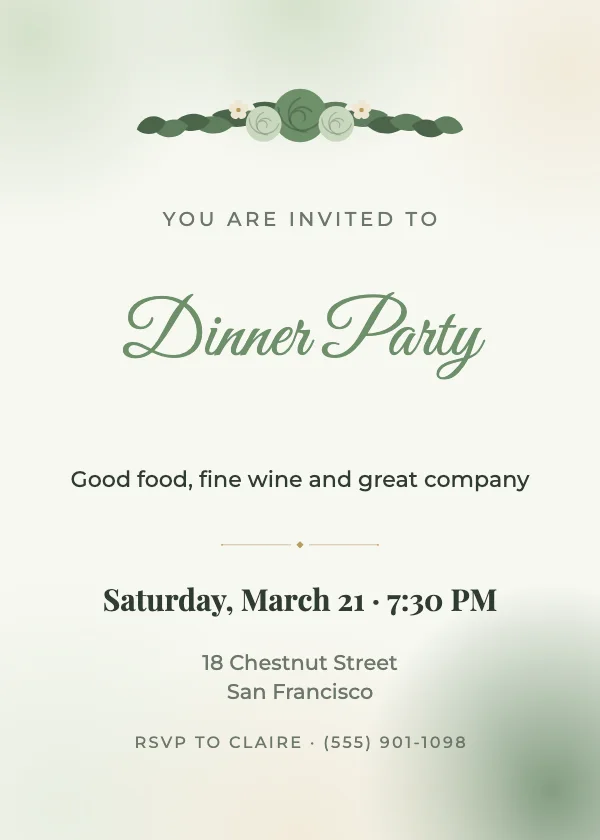Garden Party Invitation
