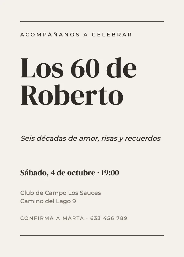 Invitación de cumpleaños Editorial