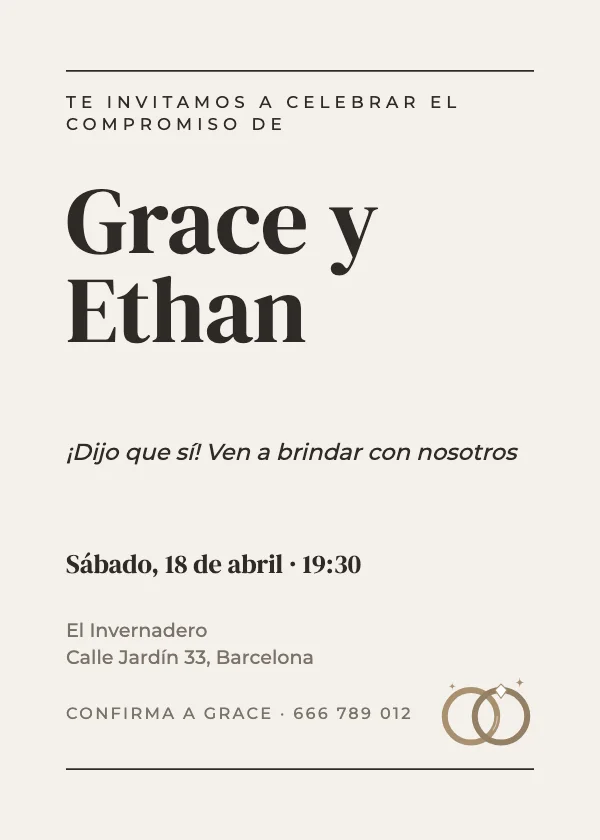Invitación de compromiso Editorial