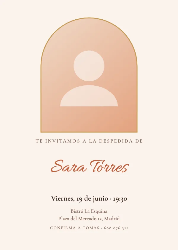 Invitación de Reencuentro Foto en arco
