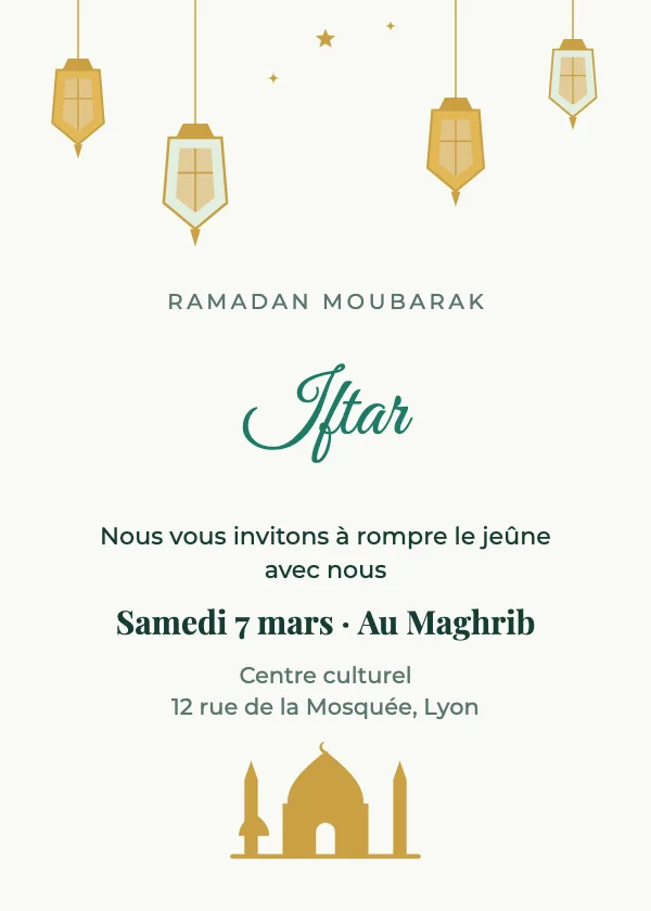 Invitation Aïd Iftar