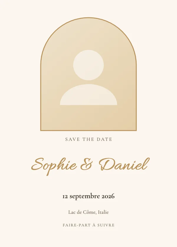 Faire-part de mariage Save the date photo